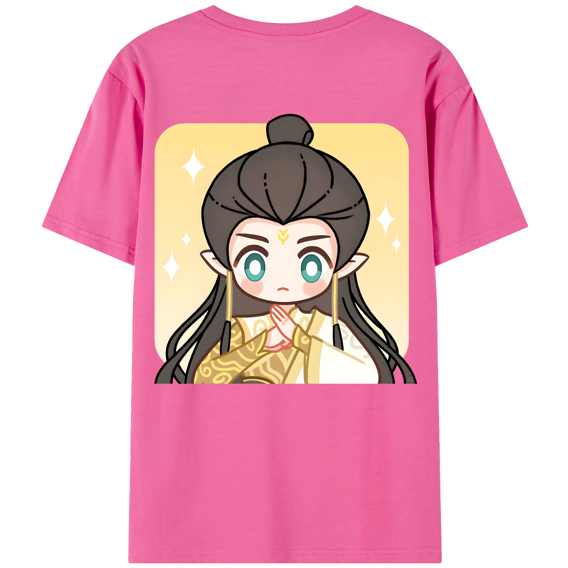 （画像用） Ne Zha 2 ナタ 魔童の大暴れ レディース半袖Tシャツ(バックプリント)